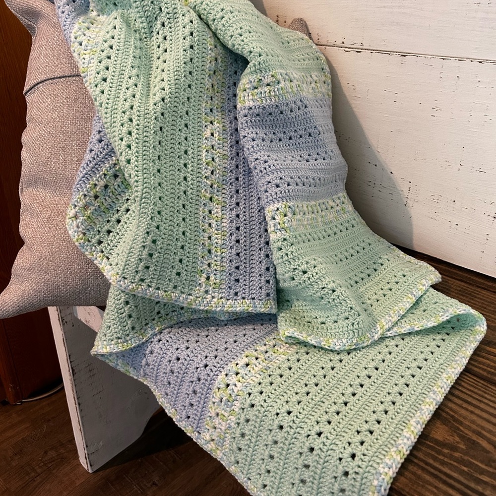 Handmade Crochet Baby Afghan